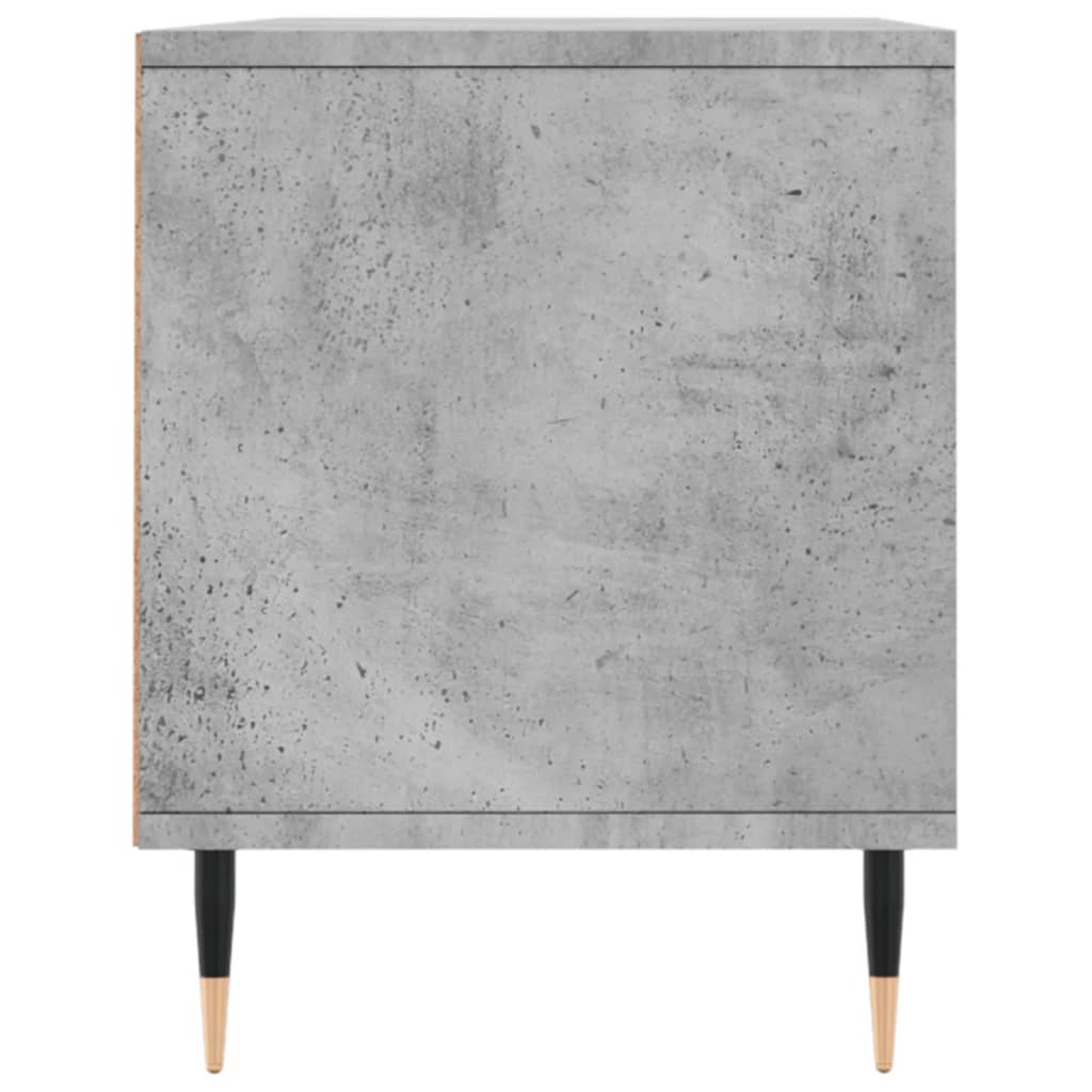 Meuble TV gris béton 100x34,5x44,5 cm en bois