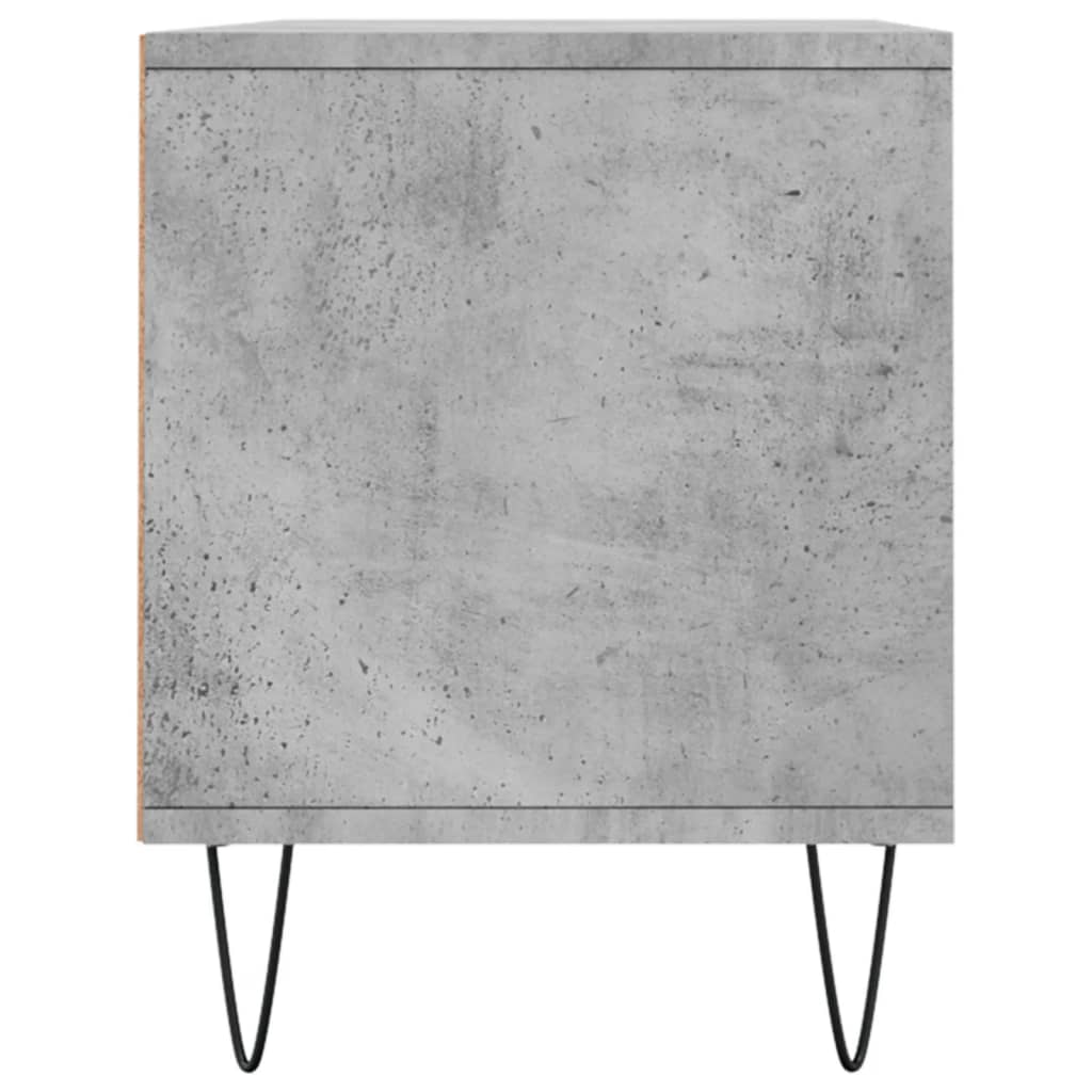 Meuble TV gris béton 100x34,5x44,5 cm en bois