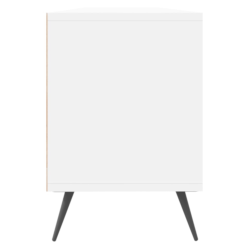 Meuble TV blanc 150x30x44,5 cm en bois