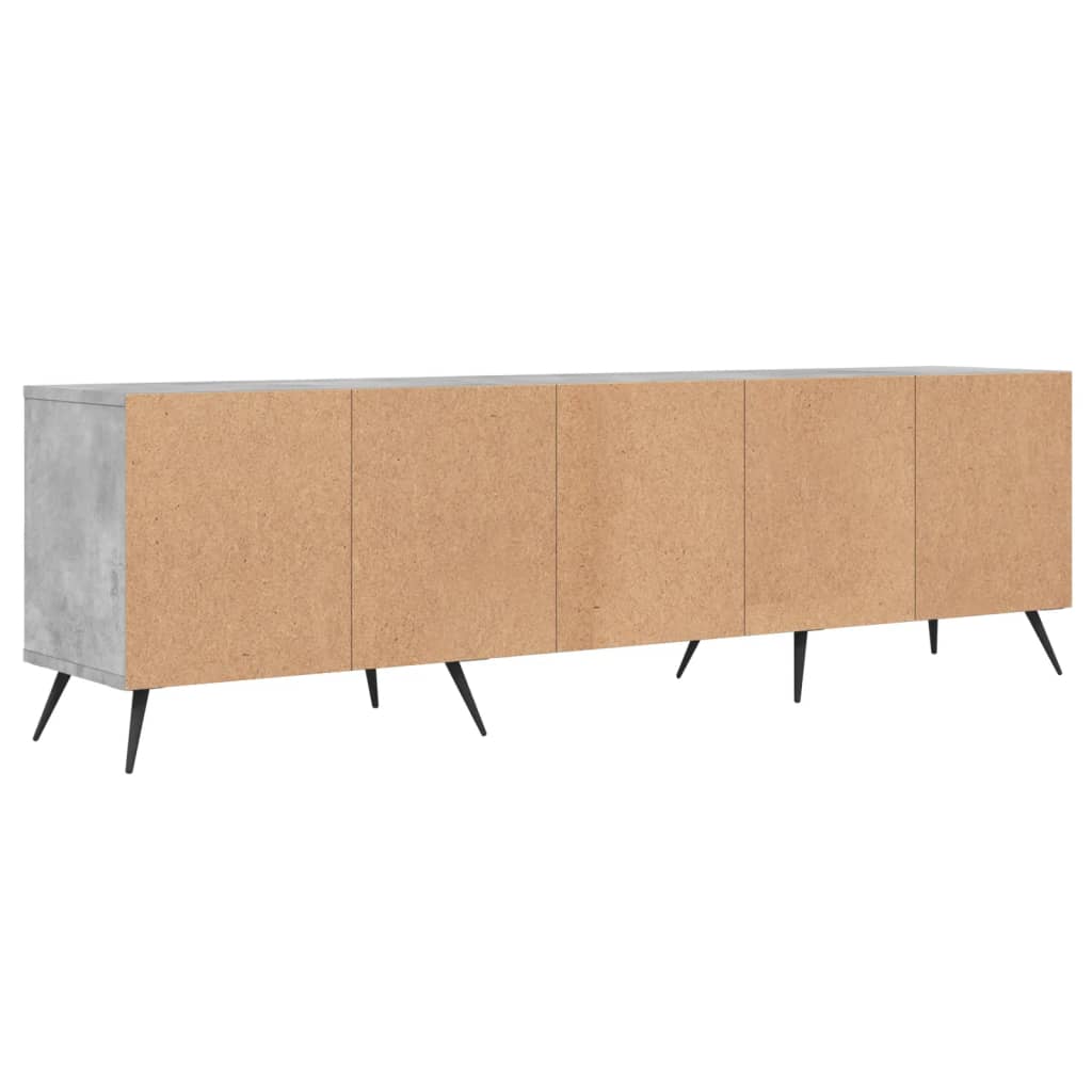 Meuble TV gris béton 150x30x44,5 cm en bois