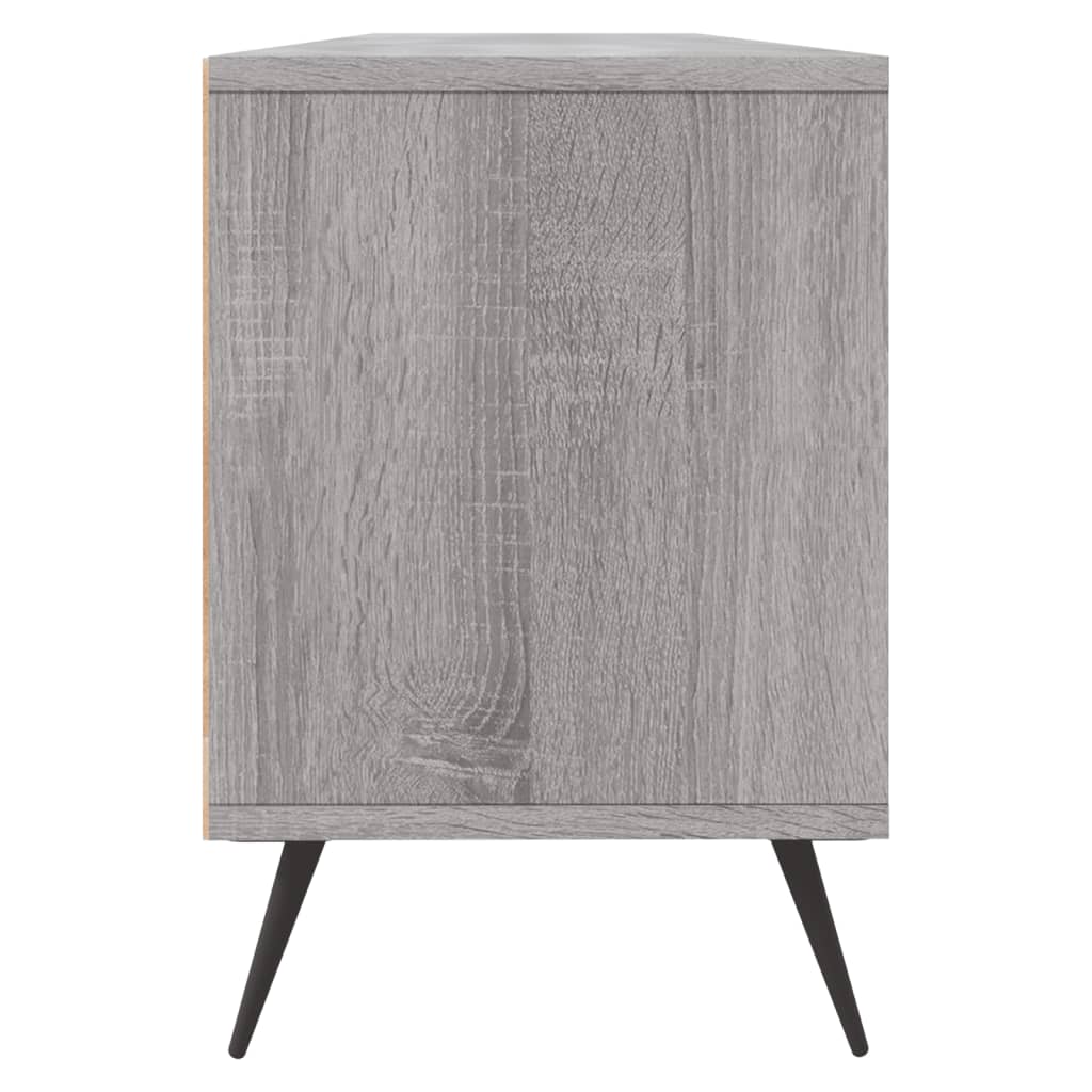 TV Cabinet Gray Sonoma 150x30x44.5 cm Wood Material