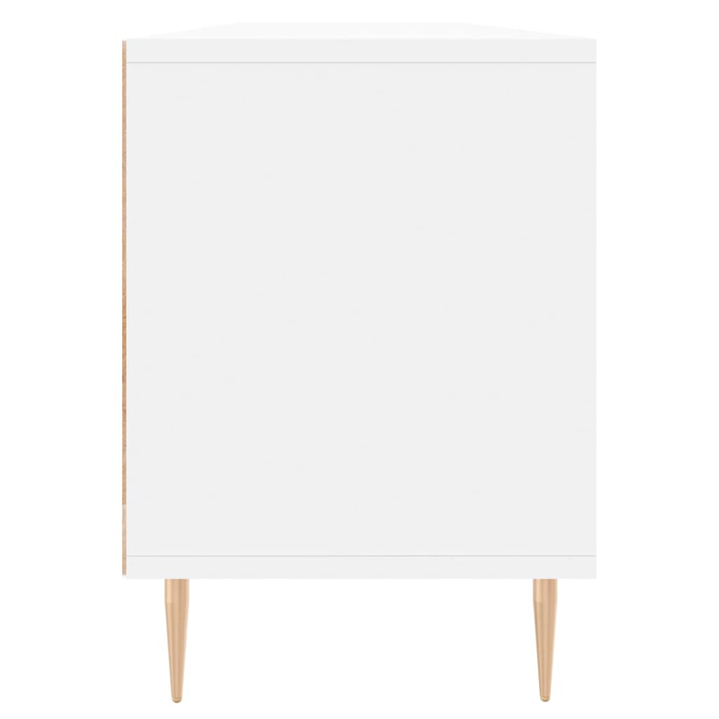 Meuble TV blanc 150x30x44,5 cm en bois