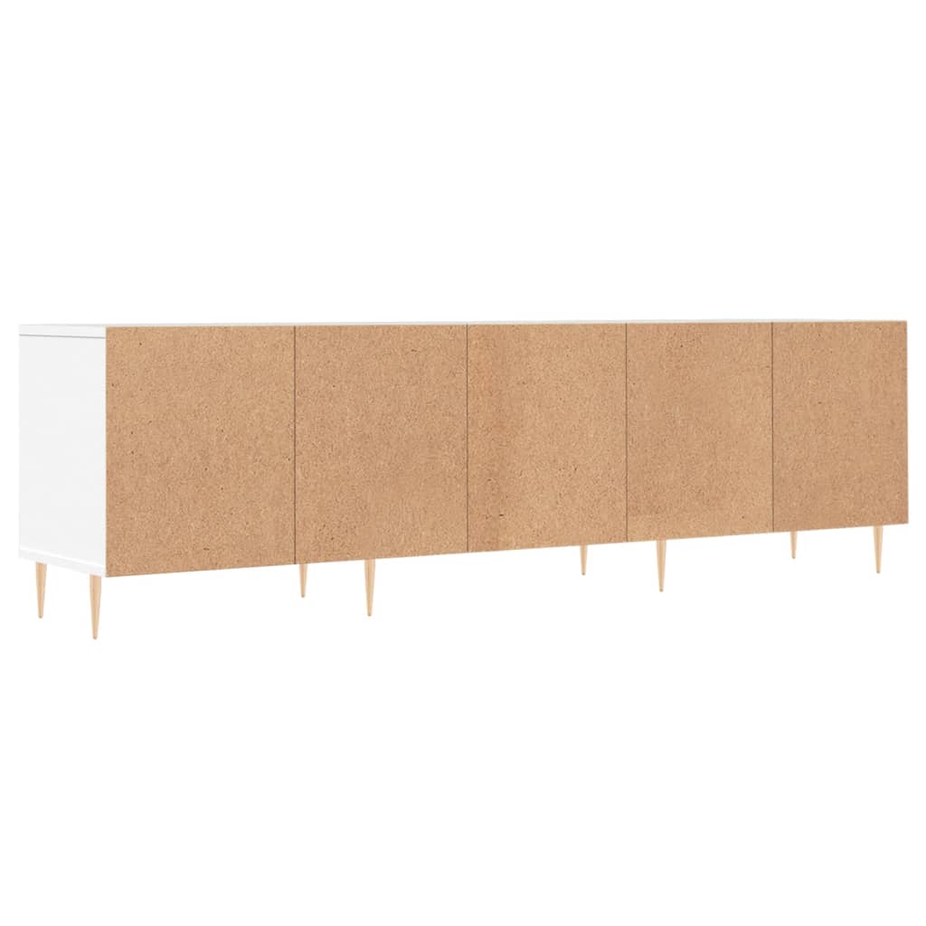 Meuble TV blanc 150x30x44,5 cm en bois