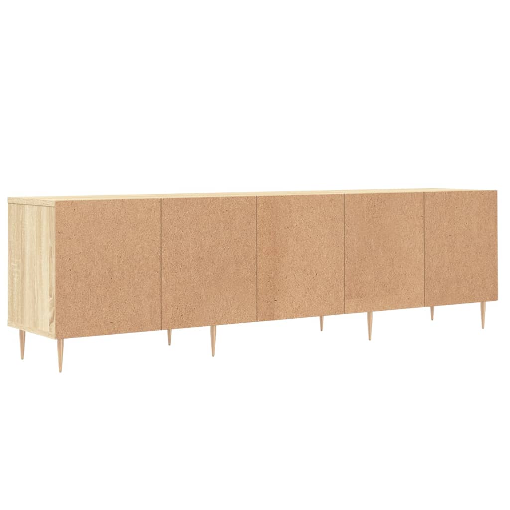 Meuble TV chêne Sonoma 150x30x44,5 cm matériau bois