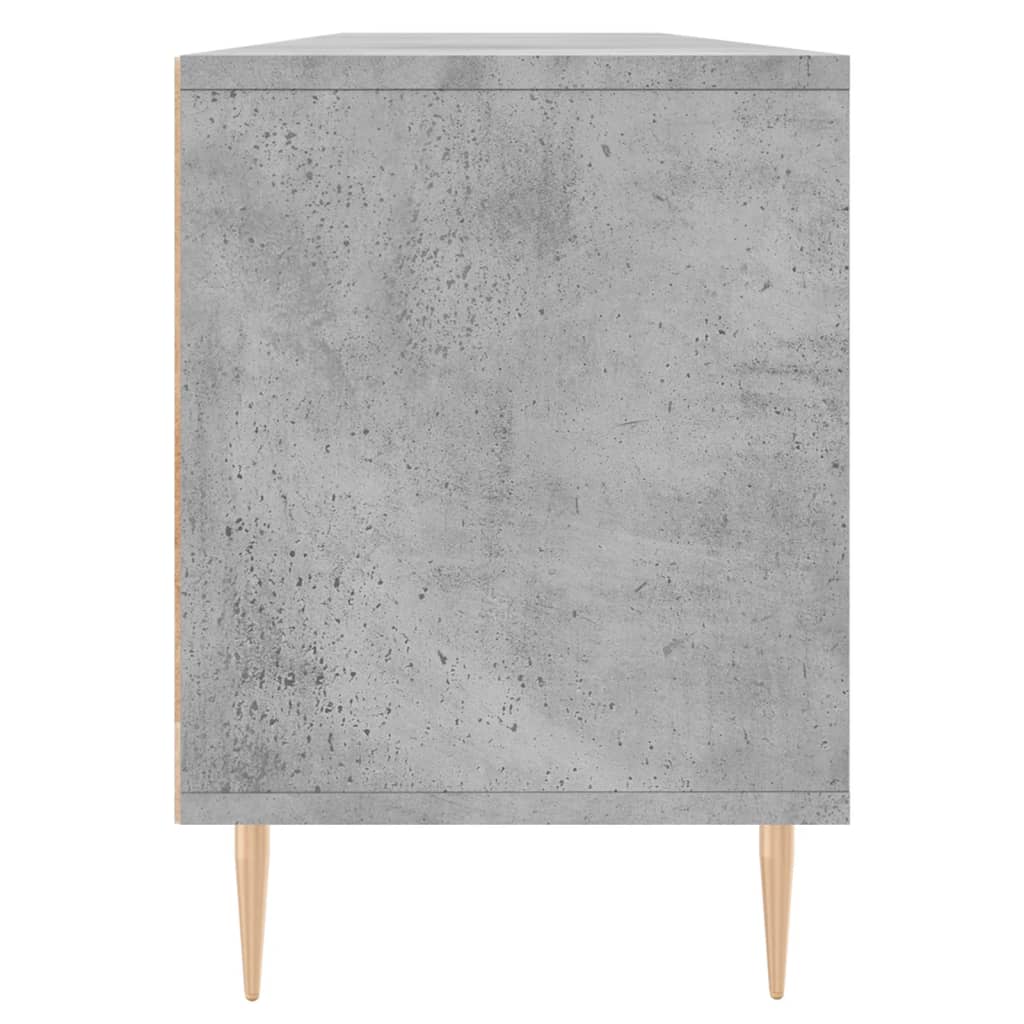 Meuble TV gris béton 150x30x44,5 cm en bois