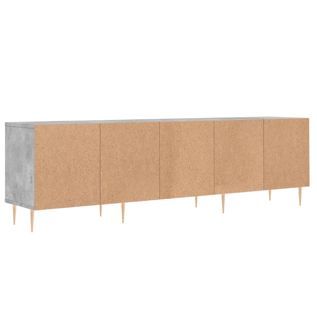 Meuble TV gris béton 150x30x44,5 cm en bois