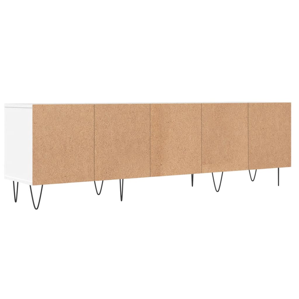 Meuble TV blanc 150x30x44,5 cm en bois