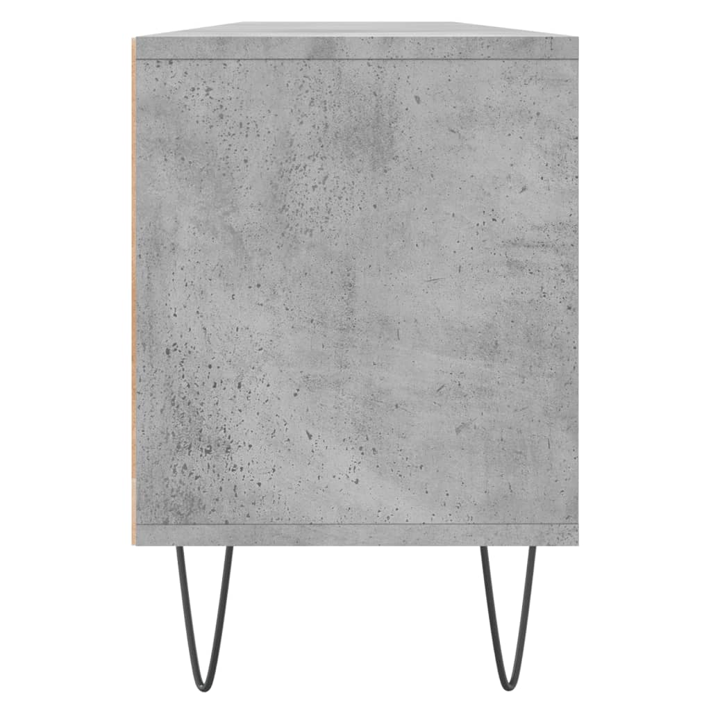 Meuble TV gris béton 150x30x44,5 cm en bois