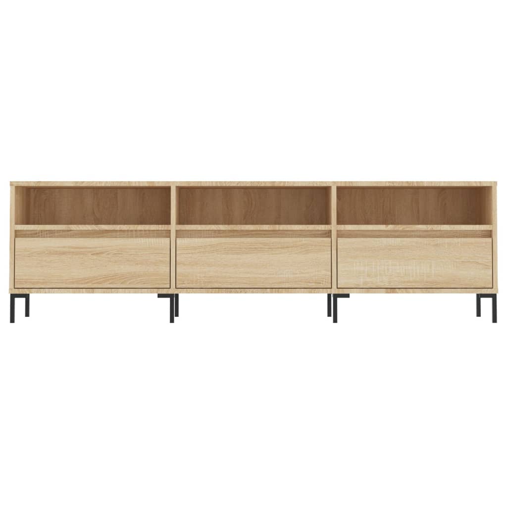 Meuble TV chêne Sonoma 150x30x44,5 cm matériau bois