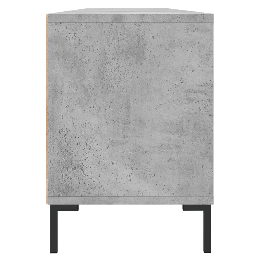 Meuble TV gris béton 150x30x44,5 cm en bois