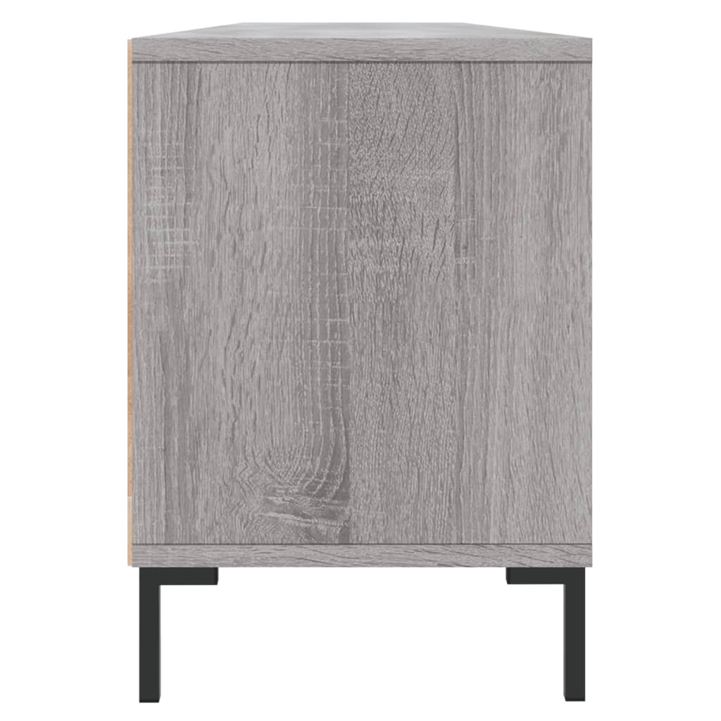 TV Cabinet Gray Sonoma 150x30x44.5 cm Wood Material