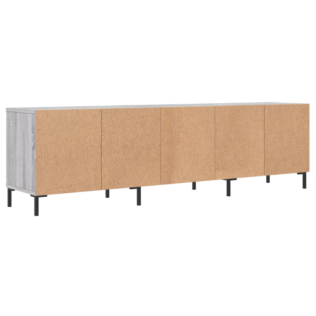 TV Cabinet Gray Sonoma 150x30x44.5 cm Wood Material