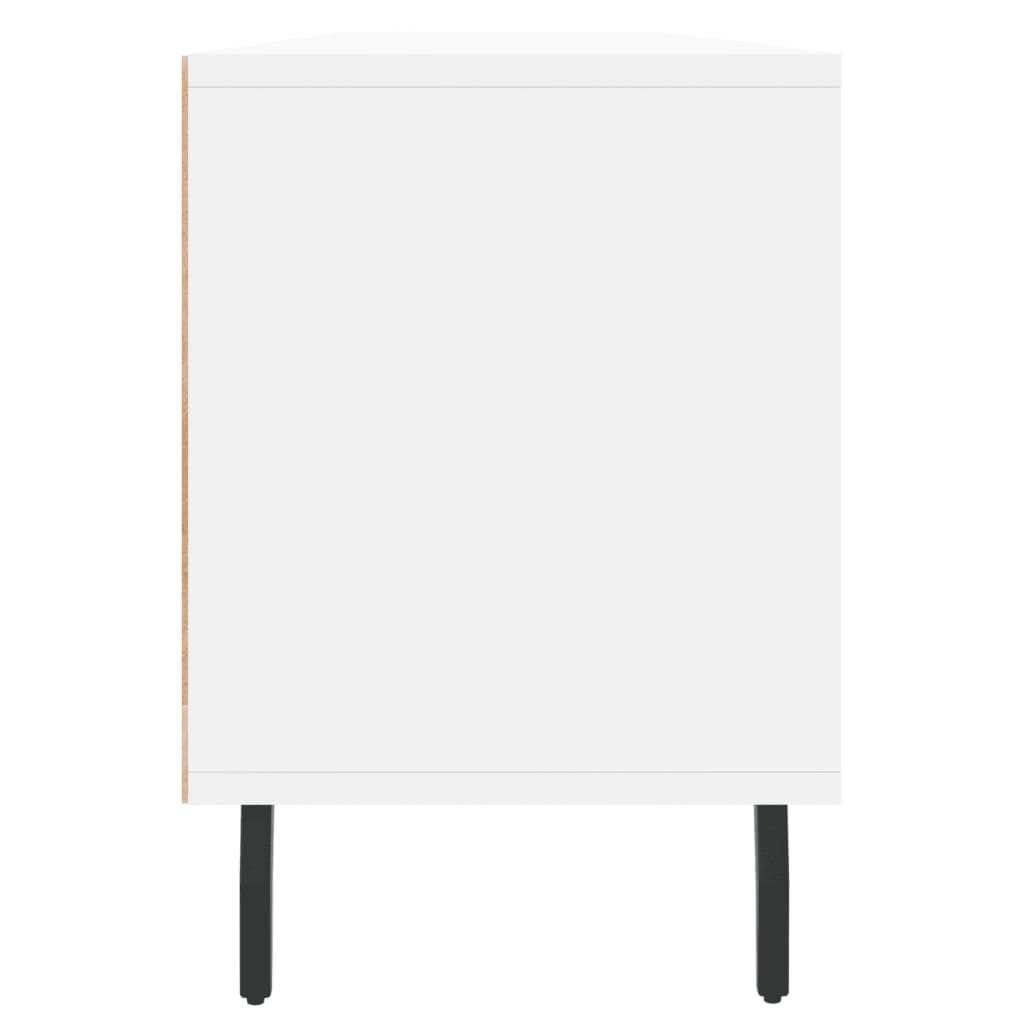 Meuble TV blanc 150x30x44,5 cm en bois