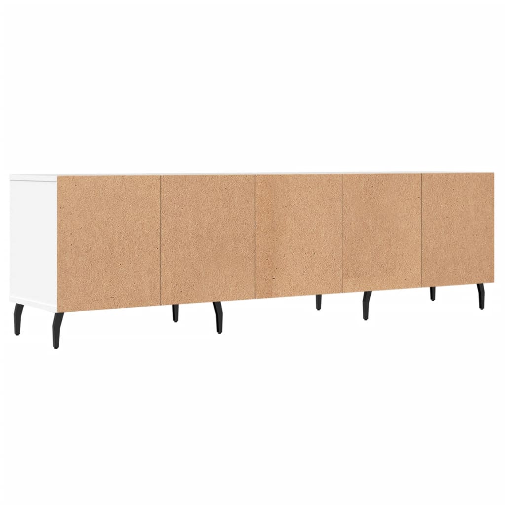 Meuble TV blanc 150x30x44,5 cm en bois