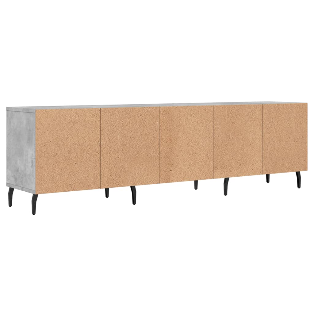 Meuble TV gris béton 150x30x44,5 cm en bois