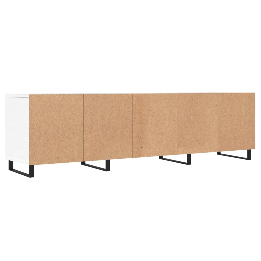 Meuble TV blanc 150x30x44,5 cm en bois