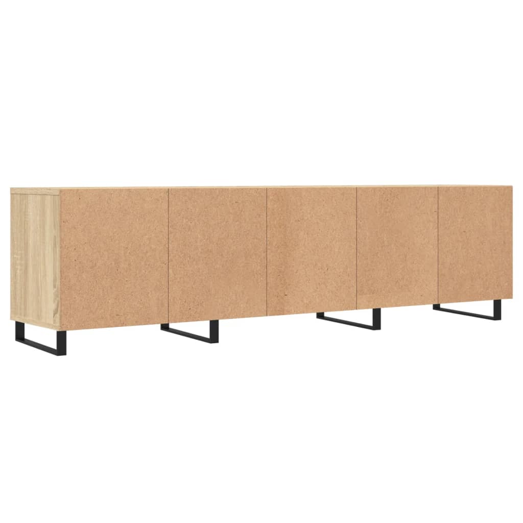 Meuble TV chêne Sonoma 150x30x44,5 cm matériau bois