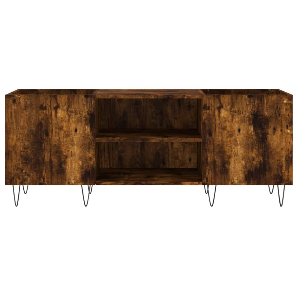 Plattenschrank Räuchereiche 121x38x48 cm Holzwerkstoff