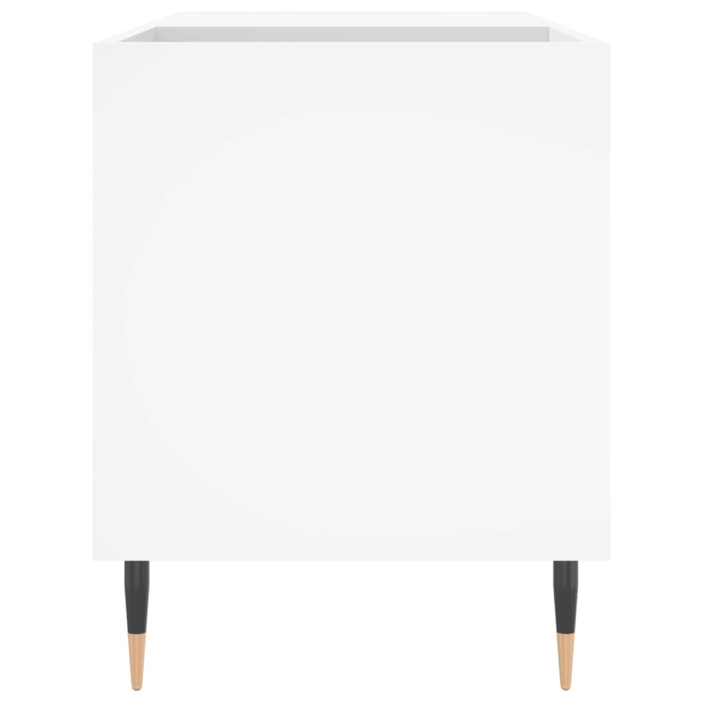 Record Cabinet White 85x38x48 cm Wood Material