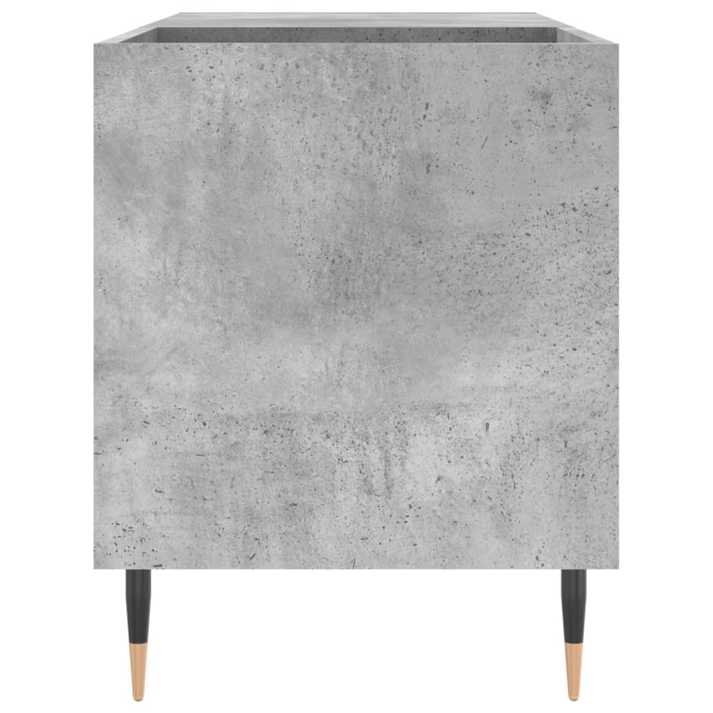 Armoire à panneaux gris béton 85x38x48 cm en bois
