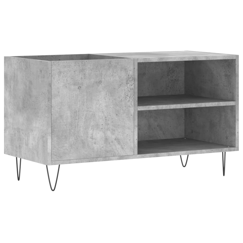 Record Cabinet Concrete Grey 85x38x48 cm Wood Material