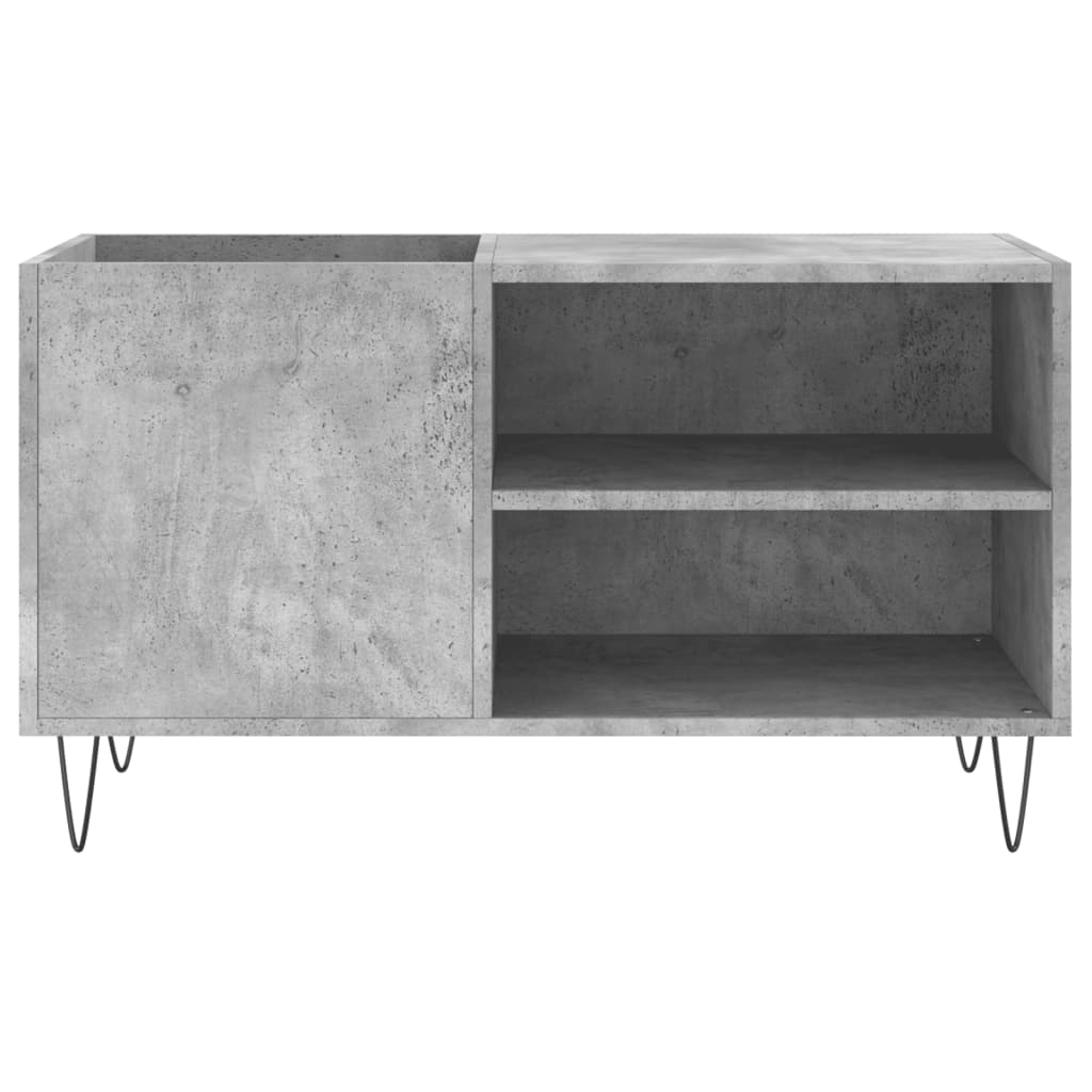 Record Cabinet Concrete Grey 85x38x48 cm Wood Material