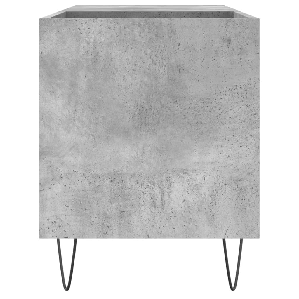 Record Cabinet Concrete Grey 85x38x48 cm Wood Material