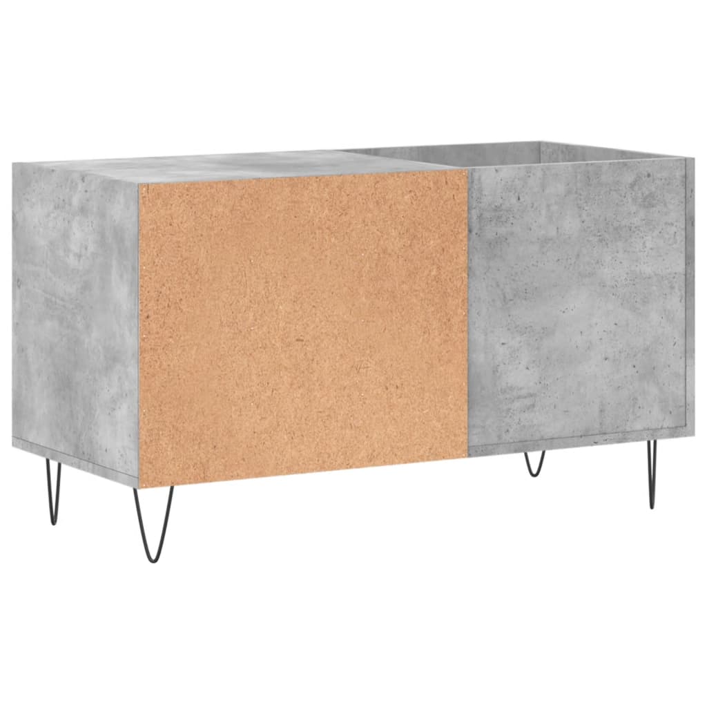 Record Cabinet Concrete Grey 85x38x48 cm Wood Material