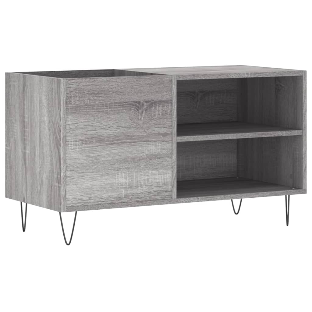 Record Cabinet Gray Sonoma 85x38x48 cm Wood Material