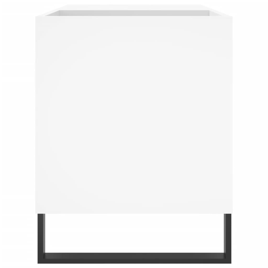 Record Cabinet White 85x38x48 cm Wood Material