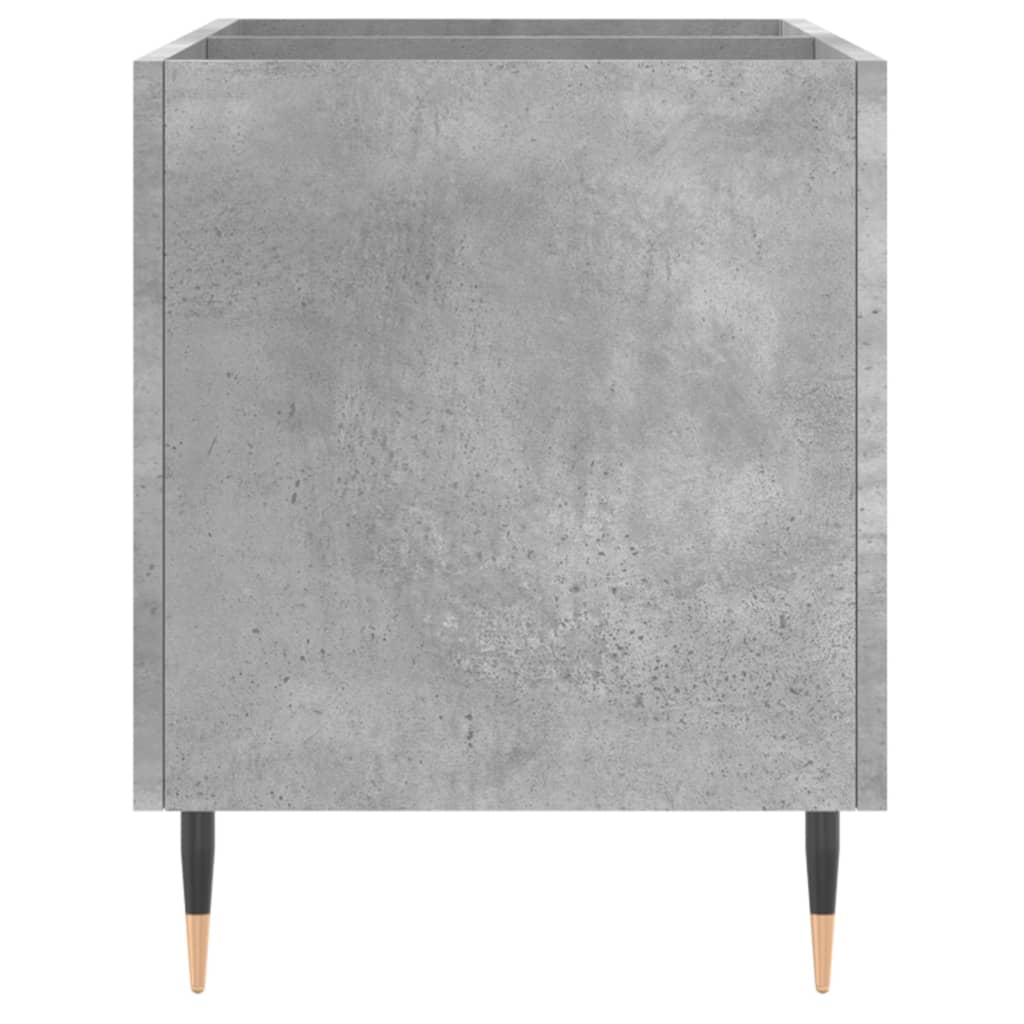 Armoire à panneaux gris béton 74,5x38x48 cm en bois