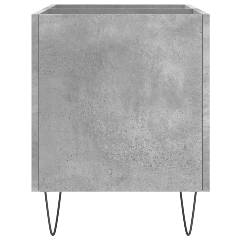 Armoire à panneaux gris béton 74,5x38x48 cm en bois