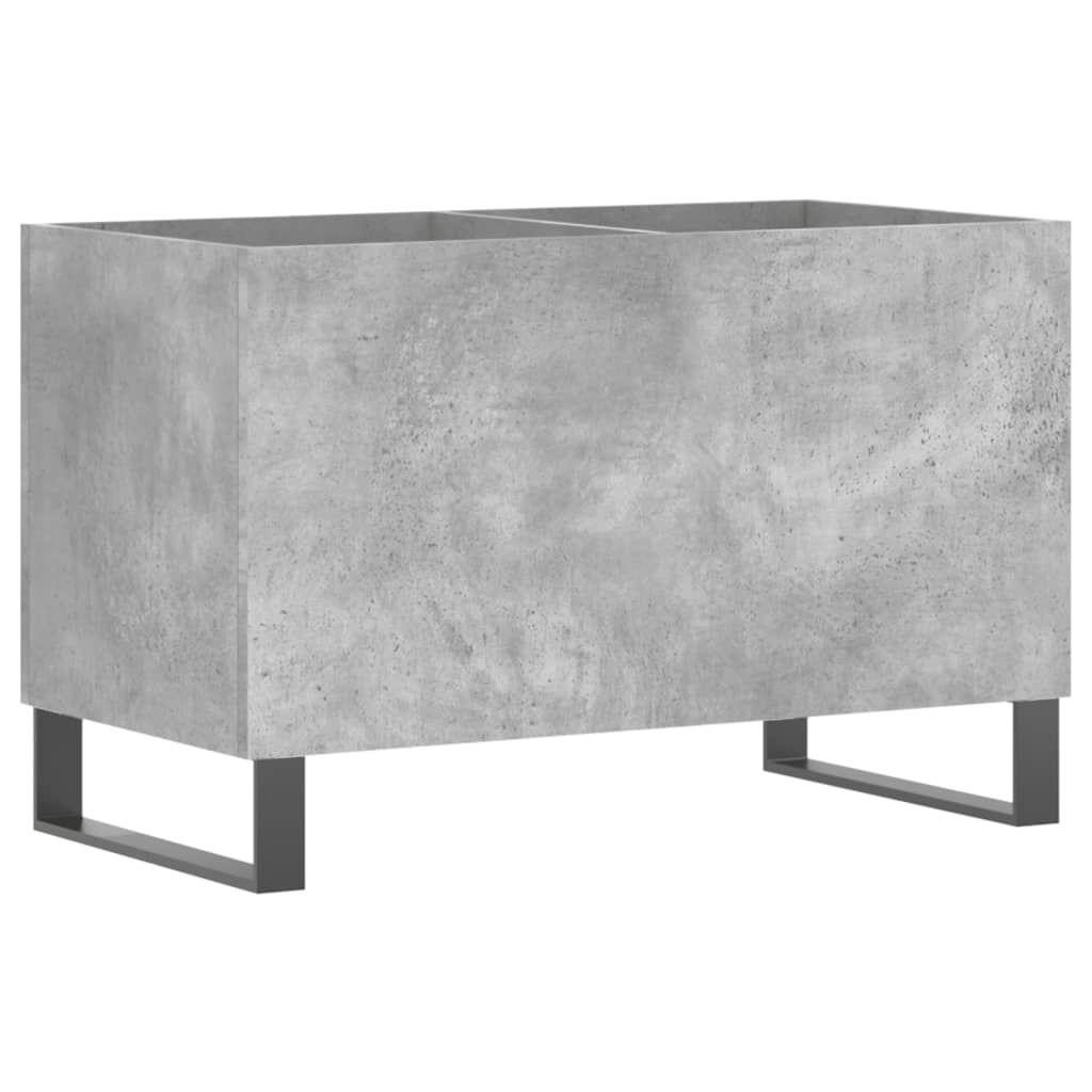 Armoire à panneaux gris béton 74,5x38x48 cm en bois