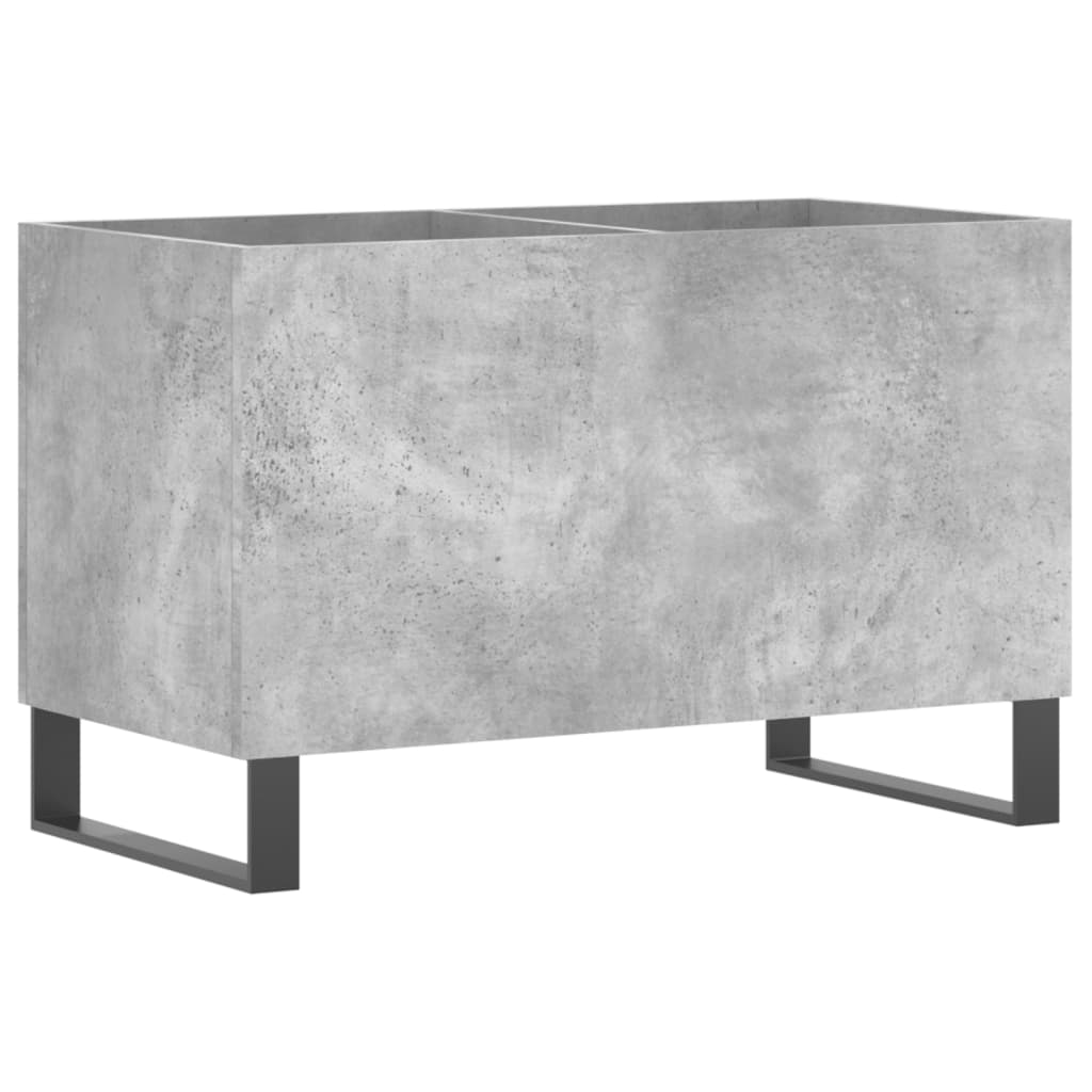 Armoire à panneaux gris béton 74,5x38x48 cm en bois