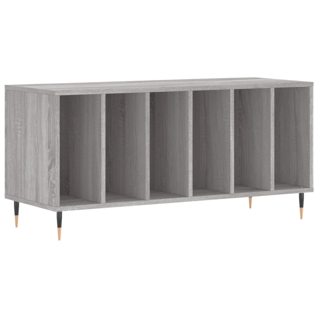 Record Cabinet Gray Sonoma 100x38x48 cm Wood Material
