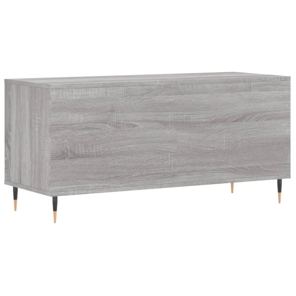 Record Cabinet Gray Sonoma 100x38x48 cm Wood Material