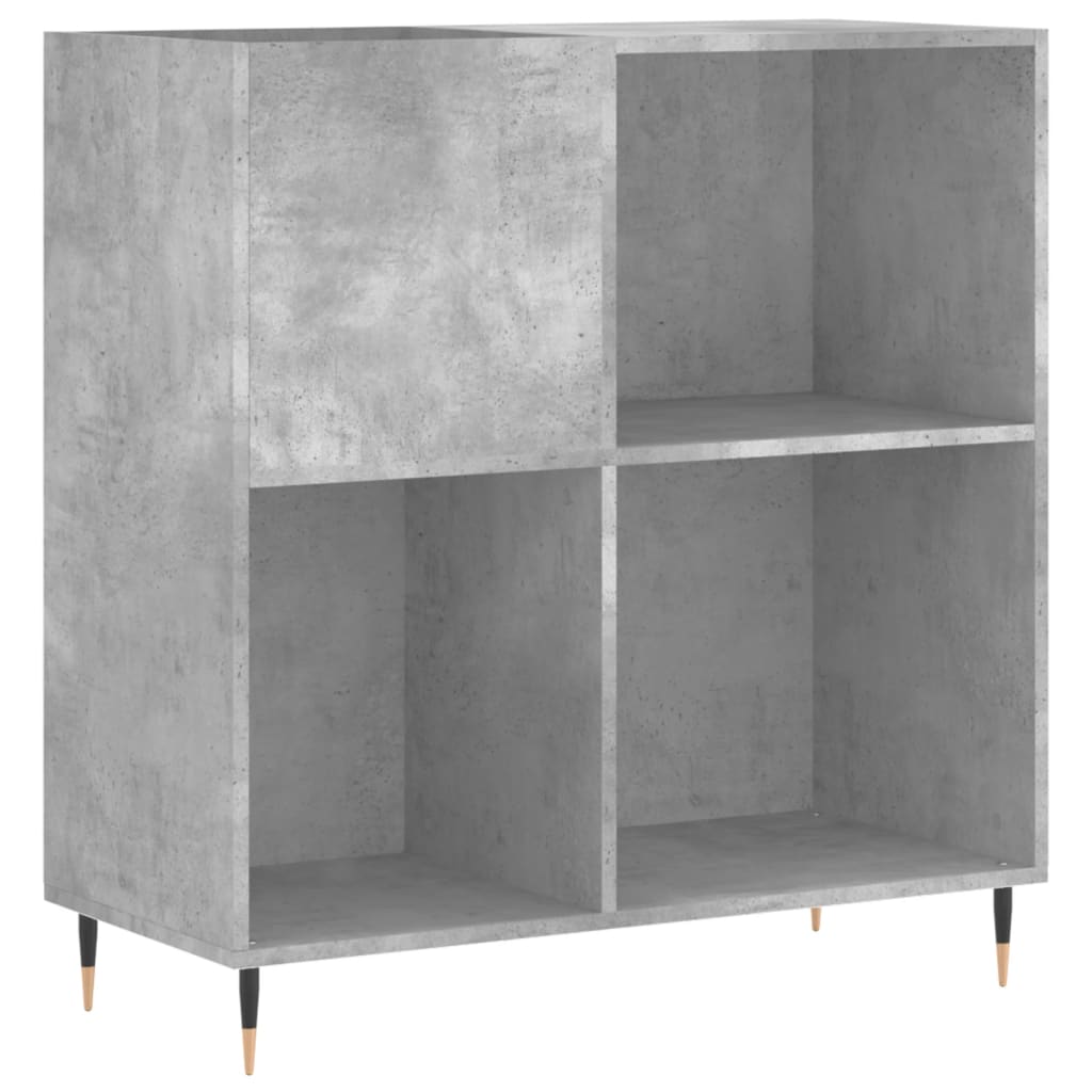 Armoire à panneaux gris béton 84,5x38x89 cm en bois