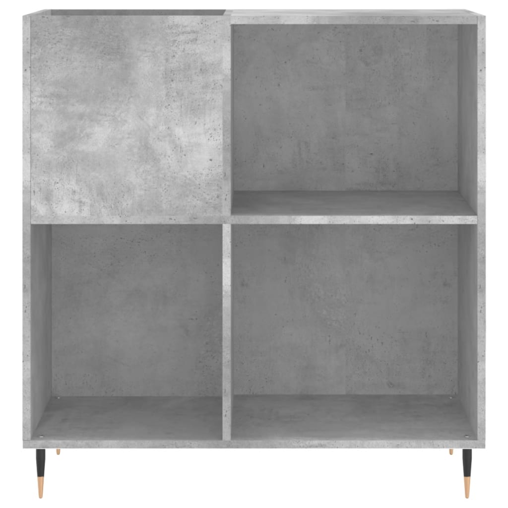 Armoire à panneaux gris béton 84,5x38x89 cm en bois