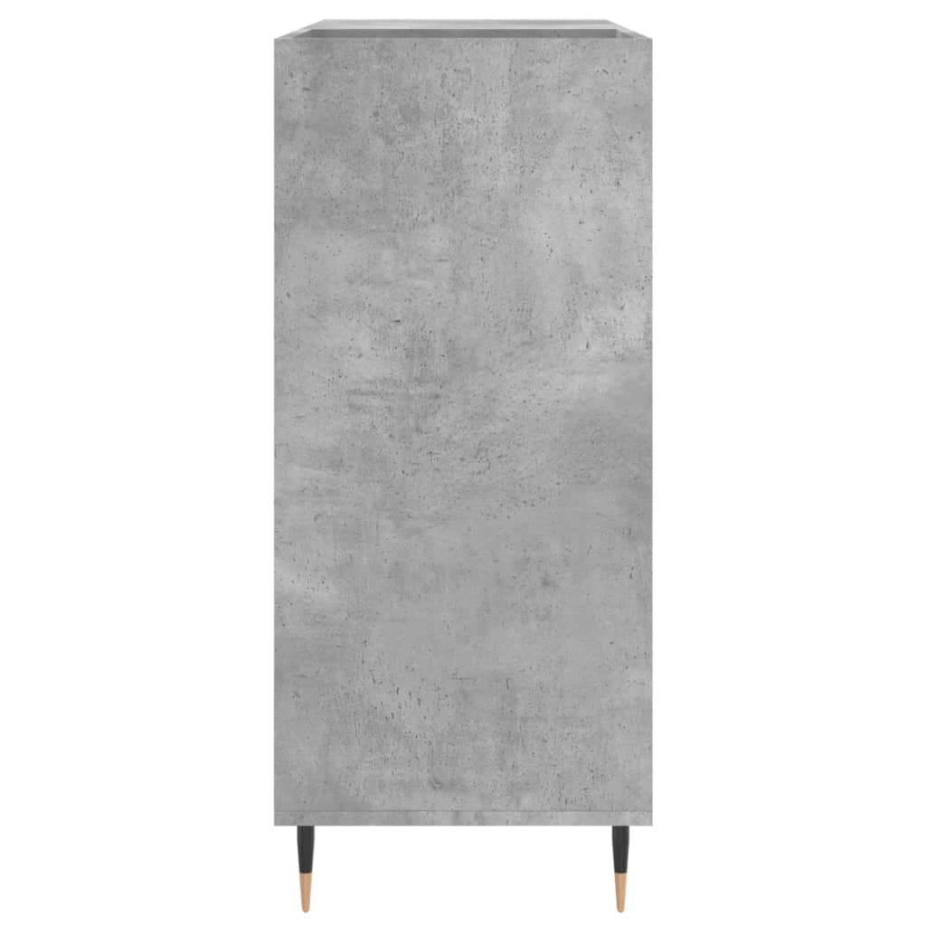 Armoire à panneaux gris béton 84,5x38x89 cm en bois