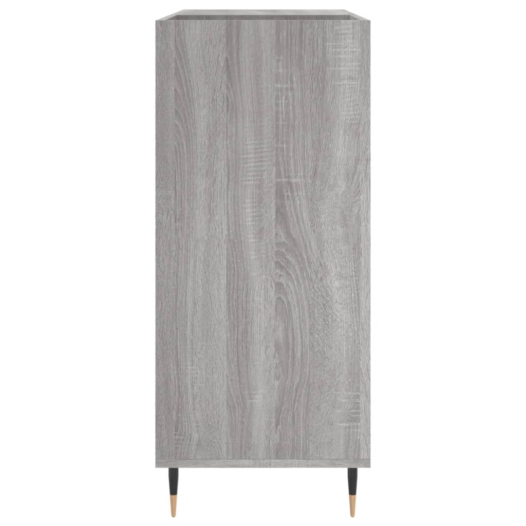 Record Cabinet Gray Sonoma 84.5x38x89 cm Wood Material