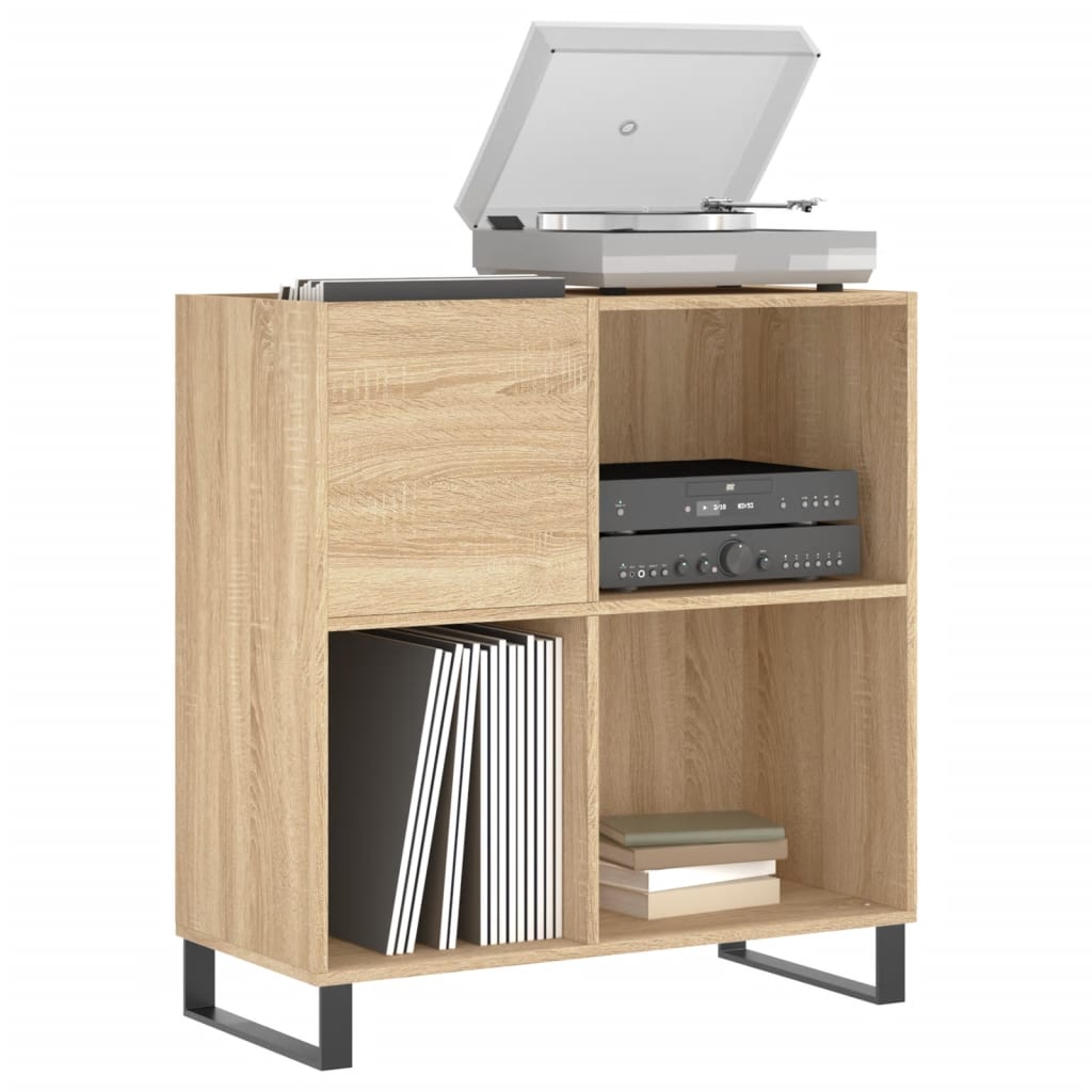 Record Cabinet Sonoma Oak 84.5x38x89 cm Wood Material
