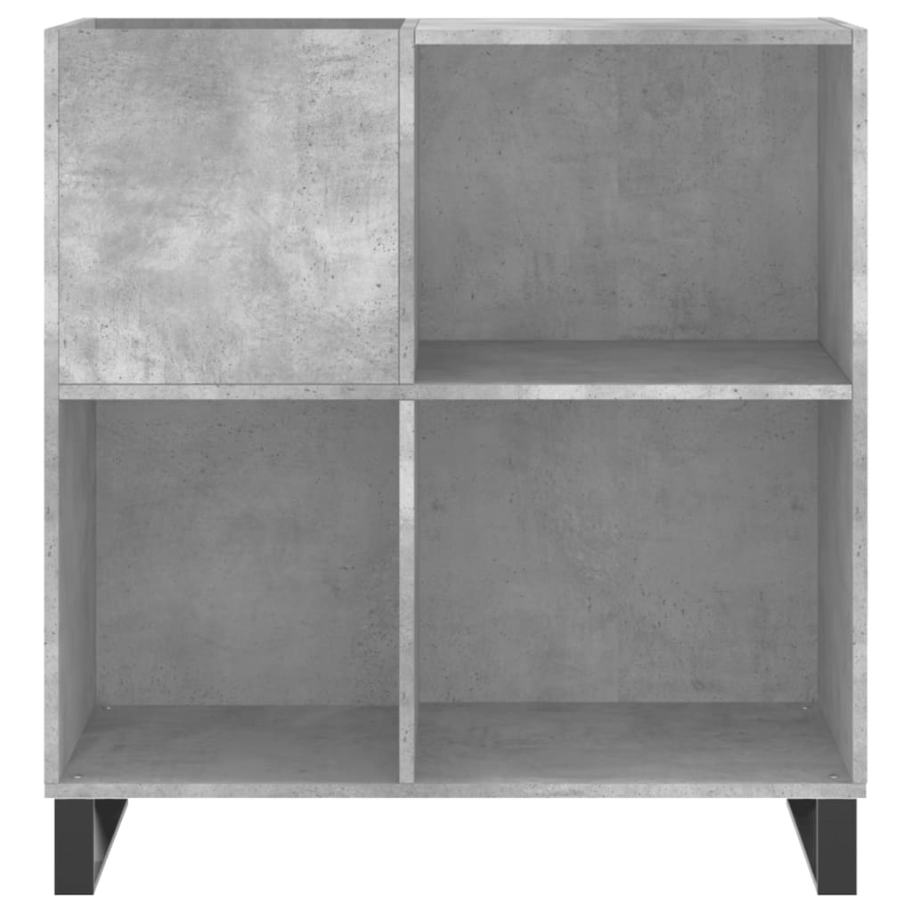Armoire à panneaux gris béton 84,5x38x89 cm en bois