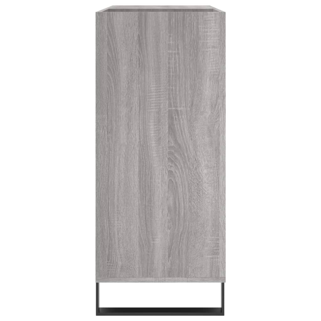 Armoire à panneaux gris Sonoma 84,5x38x89 cm matériau bois