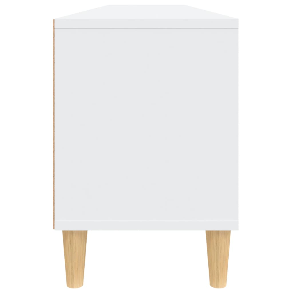 Meuble TV blanc 150x30x44,5 cm en bois