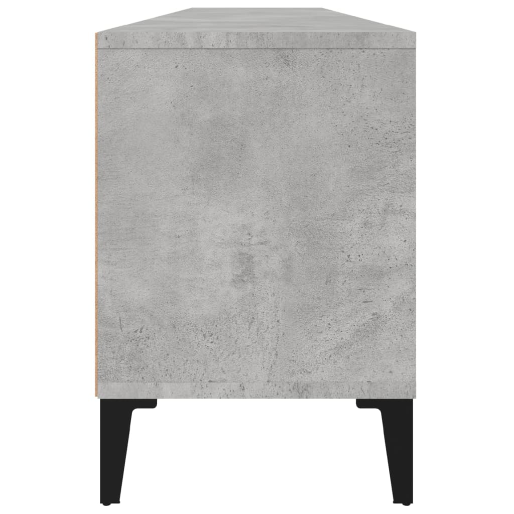 Meuble TV gris béton 150x30x44,5 cm en bois