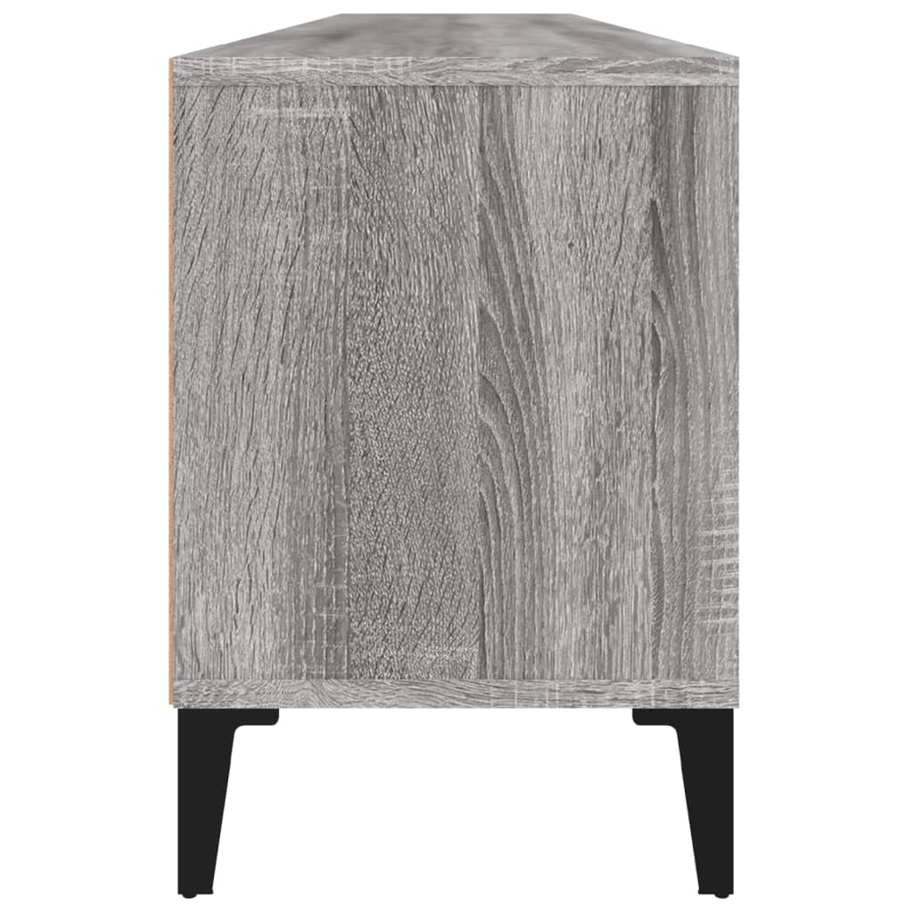 TV Cabinet Gray Sonoma 150x30x44.5 cm Wood Material