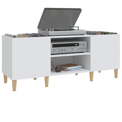 Plattenschrank Weiß 121 x 38 x 48 cm Holzwerkstoff