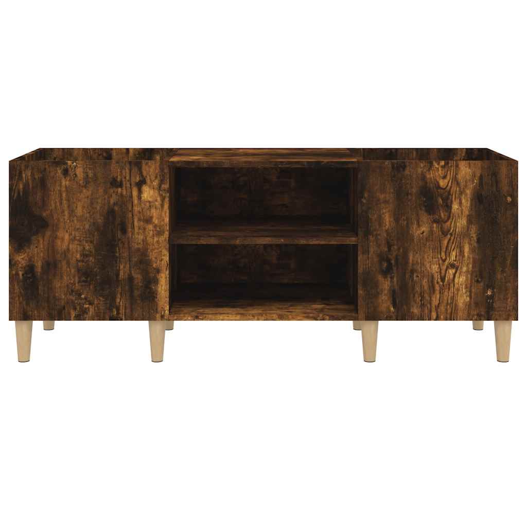 Plattenschrank Räuchereiche 121x38x48 cm Holzwerkstoff