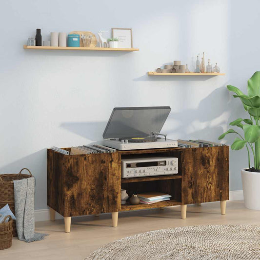 Plattenschrank Räuchereiche 121x38x48 cm Holzwerkstoff