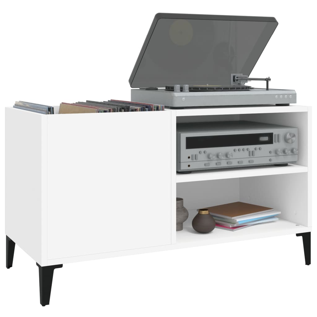 Armoire à panneaux blanc 84,5x38x48 cm en bois